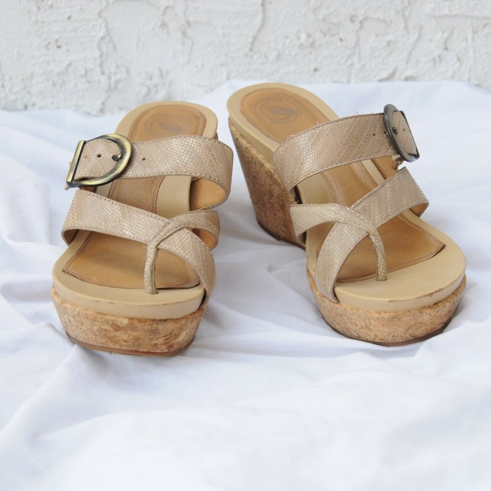 Nuture High Heeled Slip in Sandal